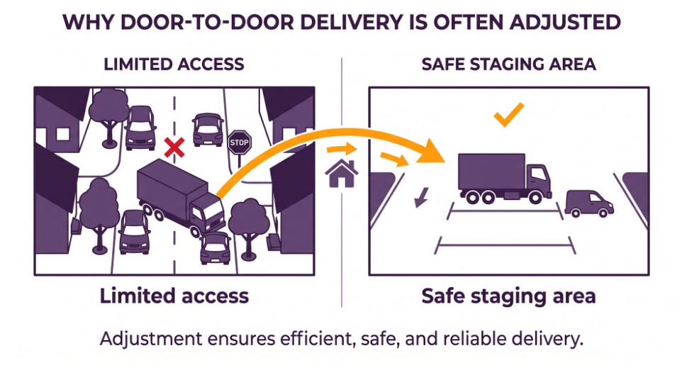 Why door to door is usually a routing compromise